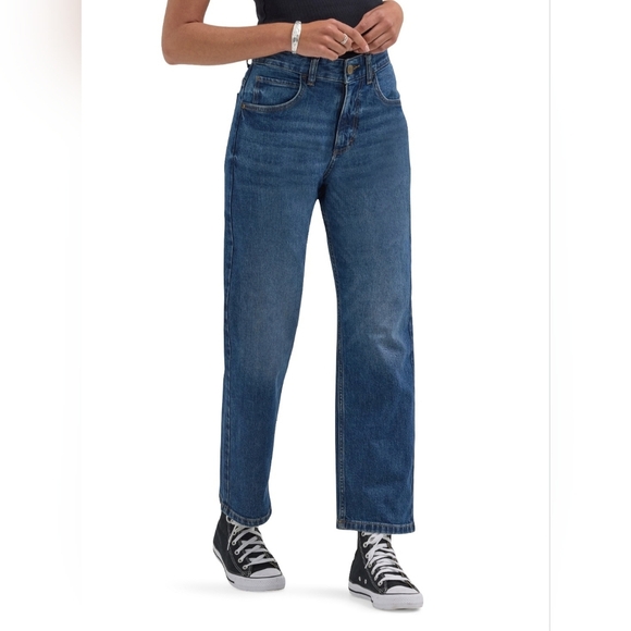 Lee High-Rise Jeans Women's Size 8 Ankle Length Straight Leg Classic - Picture 1 of 13